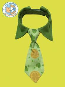 一件式爱尔兰节日宠物猫咪套装领巾，猫咪蝴蝶结领带，三叶草绿色领带，狗狗配饰，圣帕特里克节猫咪项圈，三叶草宠物配饰，绿色宠物头巾，节日宠物服装，带蝴蝶结的狗狗围巾，节日宠物项圈，派对猫咪蝴蝶结 - 彩色 - 查看 17