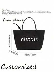 Personalized Bridesmaid Tote Bag, Customized Bridesmaid Beach Tote Bag, Bride Bag, Canvas Tote Bag With Name, Beach Tote Bag Gift, Bridesmaid Gift Bag With Name, Bridesmaid Beach Tote Bag - Multicolor - View 8