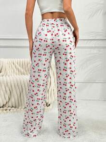 Cotton Women Floral Pattern Homewear Comfort Sleep Pant - Multicolor - View 2