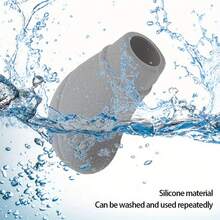 1pc Non-Slip Silicone At Gear Shift Knob Cover Universal Car Manual Shift Protection Cover Car Accessories Manual Car Gear Shift Cover, Oval-Shaped Gear Knob, Silicone Textured Anti-Slip And Wear-Resistant Universal Gear Head Cover - A - View 8