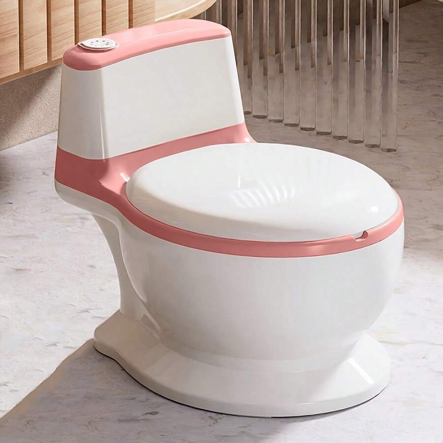 EZIFY Kids' Potty Training Toilet - Realistic Design With Enlarged Seat, Unisex Baby Toddler Toilet For Independent Potty Use