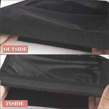 4-Piece Set Of Black Wig Mesh Cap Combination, Women's Mesh Elastic Dome Cap+Anti Slip Grip Strap, Used For Wearing In Front Of Wigs, Can Effectively Reduce Scalp Pressure And Wig Shedding Problems. - Black - View 3