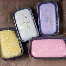 1 pieza Juguete antiestrés con forma de pastel realista, textura suave y lisa con excelente efecto de rebote lento, diseño compacto y elegante, material duradero para decoración de escritorio - Multicolor - Ver 2