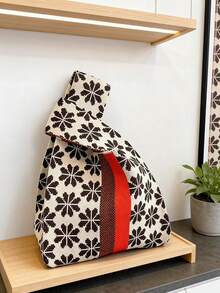 Tulip Knotted Bag, Vest Bag,Women's Geometric Petal Pattern Crocheted Bag,Suitable For Vacation 1 Piece Mini Crochet Bags Handheld Bag, Eye-Catching Beach Bag Summer, Beach Necessities,Beach Essentials,Beach Stuff & Summer Essentials, Hottest Beach Bags,Wedding Bride Bridesmaid Gifts, Party Gifts,Christmas Gifts, Thanksgiving Gifts,Bridal Showers, Back To School Gifts, Teacher Gifts,Easter Gifts - Multicolor - View 14