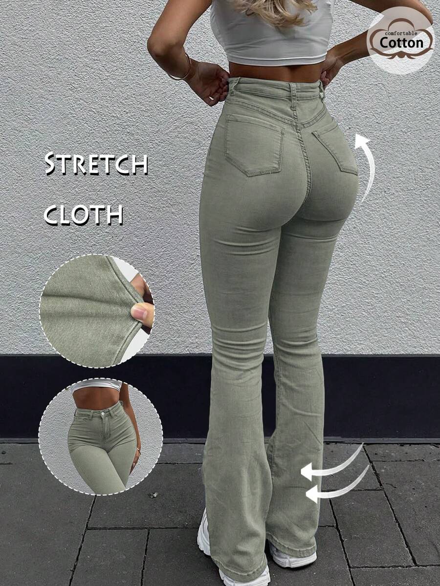 GILIPUR Quần jeans ống loe Y2K mới dành cho nữ, cạp cao, ôm sát, co giãn, thanh lịch và thời trang, phong cách đường phố thường ngày, quần jeans vintage cho mùa đông và mùa xuân, món quà lý tưởng cho năm mới, ngày Valentine, thể hiện sự thoải mái tinh tế, hoàn hảo cho các sự kiện trang trọng, bữa tối thường ngày và các buổi hòa nhạc.