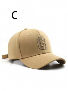1pc Unisex Thick Brim C Letter Embroidered Fashion Baseball Cap - Multicolor - View 9