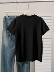 Disney Men's Mickey Mouse T-Shirt, Featuring Rainbow Stripe And Dopamine Inspired Design. This Casual Street Style T-Shirt Has A Vacation Theme, Suitable For Everyday Wear, Beach Holidays, Men's Fashion Outfits, And Carnival Events. - Black - View 3