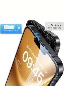 2 Pieces High-Definition Transparent Mobile Phone Protective Tempered Film, Compatible With IPhone 11/12/13/14/15/16/17 Series, Suitable For Daily Home And Office Use - Clear - View 3