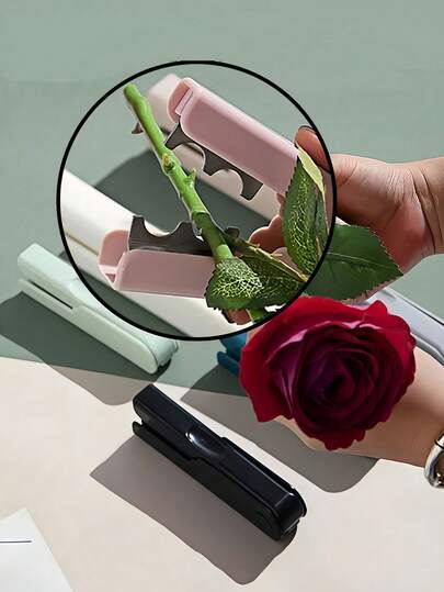 1pc Rose Thorn Stripper Pliers, Portable Flower Stem Cleaning Tool, Rose Pruning Tool For Floral Arrangement, Gardening, Lawn Care, Floral Supplies, Home Decor