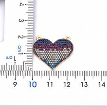 Light Luxury Bohemia Style Heart Pendant Necklace For Women Female Pave Shiny Crystal Zirconia Cute Love Charms Jewelry Fine Gifts - Gold - View 4