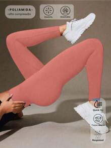Premium Comfort Ribbed Leggings – Perfect For Everyday Style - 亮橙色 - 查看 1
