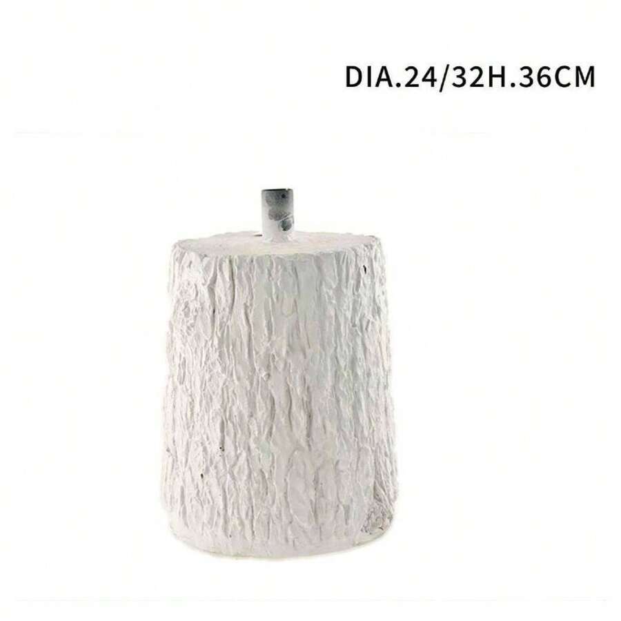 OISE ART STORE Tronco Colore Bianco Base Supporto Per Albero Di Natale Effetto Legno Diam.24 - - Multicolore - Visualizzare 1