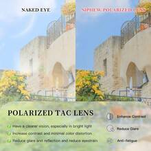IOYGLASSES Polarized Sunglasses For Women | Vintage Square Sunglasses With UV400 Protection | Women's Wrap-Around Sunglasses - Multicolor - View 11