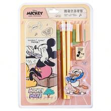 Disney Stitch Princess Learning Stationery Set Large Capacity Pencil Box Cute Cartoon Rubber Head Pencil HB Elementary School Birthday Gift Holiday Gift - A - View 13