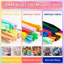 Bộ 300/500/1000 que nhung mật độ cao - Nhiều màu sắc, que nhung siêu mềm mại dành cho người mới bắt đầu hoặc người làm thủ công chuyên nghiệp | Vật liệu thủ công cao cấp cho các dự án DIY, đồ thủ công ngày lễ và trò chơi cảm giác. - Que tăm bông nhiều màu - Xem 19