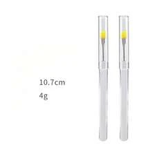 Portable Lipstick Brush, Transparent Silicone Lip Brush With Cap, Dustproof Makeup Brush, Silicone Lip Brush - Hồng - Xem 5
