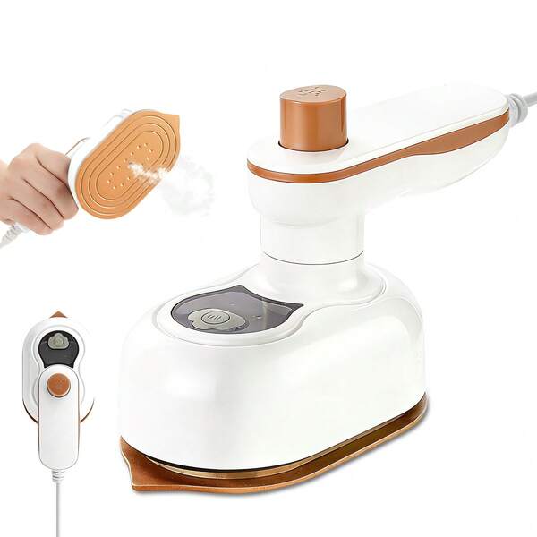 Plancha De Vapor Portátil, Vaporizador Mini Puede Planchar Para Ropa Colgar, Plancha Portatil Viaje De Doblar Incluye Una Alfombrilla Resistente Al Calor Y Un Vaso Medidor, Con Transferencia Rápida Del Calor Para Residencias Universitarias, Viajes, Viajes De Negocios Y Uso Diario