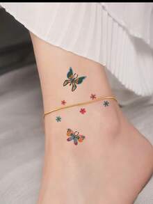 (30pcs/Set) Colorful Cartoon Temporary Tattoos, Including Hundreds Of Designs Such As Cartoon Animals, Mermaids, Unicorns, Colorful Butterflies, Little Trucks, Cute Cartoon Fruits & Vegetables, As Well As Space Planets, Pirates, Robots, Also Suitable As Gifts For Friends, Waterproof Long-Lasting Realistic Temporary Tattoo Stickers, DIY Use - Multicolor - View 4
