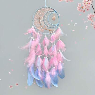 Crystal Crushed Stone Dream Catcher, Tree Of Life Wind Chime Decor, Perfect Student Birthday Gift, High-End & Elegant, Handmade Craft, Premium Materials