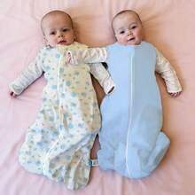 2 Packs Baby Sleep Sack 1-18 Months Lightweight Wearable Blanket For Baby, Infant Toddler Sleeping Sack With 2-Way Zipper - Blue Elephant - View 1