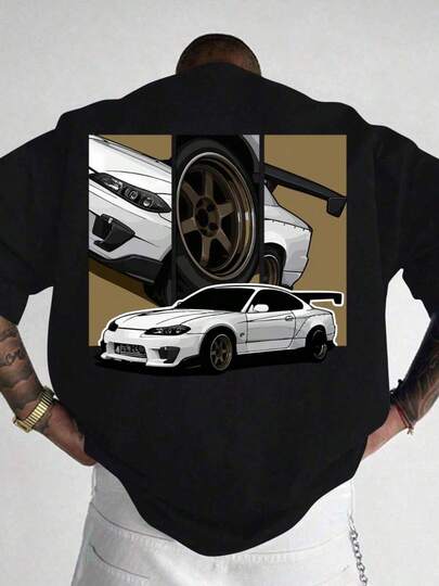 Hombre002-1 Playera Casual de Adultos Calidad Premium, Estilo Moderno Ajuste Cómodo Prenda Esencial para Uso Diario, Envío desdeéxico Camiseta de moda con diseño atractivo de coches deportivos, una pieza única para los amantes de los automóviles que desea destacar en cualquier ocasiónsummer