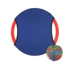 Anillo que rebota para niños, pelota para lanzar, actividades de entrenamiento con sentido, juguetes para padres e hijos, pelota elástica para exteriores, juguetes educativos QWX2 - Azul - Ver 4