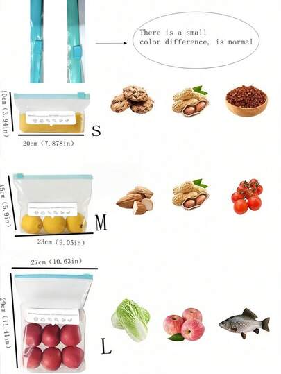 10 túi đông lạnh dày dặn, có khóa kéo, tái sử dụng, kín khí, thích hợp cho tủ lạnh, chống rò rỉ, dùng để đựng các loại hạt, ngũ cốc, rau củ, mì ống, trái cây và đồ ăn nhẹ, túi đựng thực phẩm nhà bếp, túi đựng đồ ăn, hộp đựng hút chân không, túi đựng thực phẩm trong tủ lạnh, túi quà tặng trong suốt, có thể đóng mở lại, dùng để phân loại và bảo quản thực phẩm trong nhà bếp.