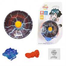 Regalo profesional para principiantes para niño Yoyo de Metal de alta velocidad Yoyo de aluminio Yoyo luminoso Yoyo de competición Yo-Yo ZO3A - Amarillo metalizado - Ver 15