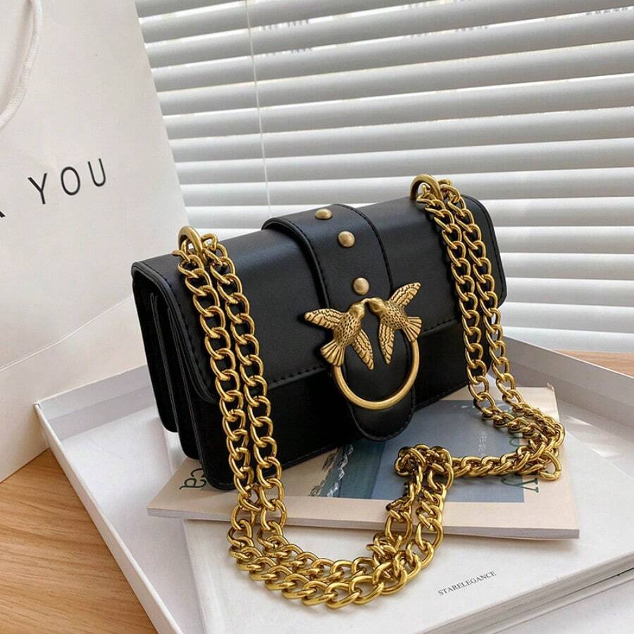 New Women's Bag, Versatile Small Square Bag, Niche Style, Shoulder Bag, Handbag - màu đen - Xem 1