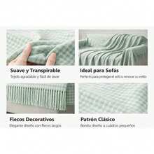 Sofa Blankets, Throw Blankets & Nap Blankets - 淡綠 - 查看 2