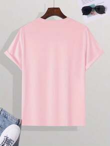 Camiseta Hustle Camisa Blusa Unissex Masculino Feminino 100% Algodão Top Premium Street Wear Lançamento Envio Imediato Varias Cores!! Plus Size - Rosa Bebê - Visão 2