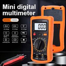 1pc Automatic Professional Digital Multimeter, Manual Range, Voltmeter/Ammeter/Ohmmeter, Measures Voltage, Current, Resistance, Tests High Frequency Electromagnetic Interference (HFE) And Continuity - Orange - View 3