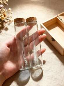 猫须收集罐，猫须收藏罐，迷你玻璃花瓶，送给爱猫人士的优雅收藏礼品，四季皆宜 - 彩色 - 查看 4