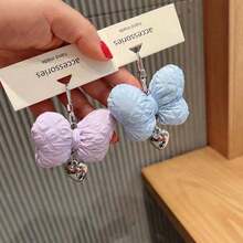 1 Pc Niche Design Sweet 3D Bowknot Heart Pendant, Multi-Use Charm For Car Keychain/Bag/Phone - Màu xanh lá cây, 1 chiếc - Xem 3