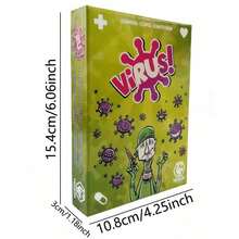Bộ bài chủ đề virus! Đây là một trò chơi bài thú vị, kích thích trí tuệ và giàu tính chiến lược, phù hợp cho 2 đến 8 người chơi. Trò chơi có thiết kế bao bì riêng biệt (dễ dàng cất giữ và mang theo) và hướng dẫn đa ngôn ngữ (tiếng Anh/tiếng Pháp/tiếng Tây Ban Nha). - Nhiều màu - Xem 13