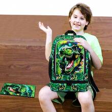2-In-1 Dinosaur Backpack For Boys,17" Elementary Students Backpack Preschool Bags And Lunch Box - Backpack - View 7