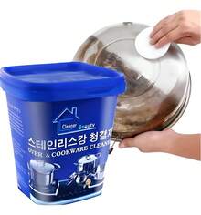 Limpiador en Pasta Multiusos para Cocina, Crema Limpiadora para Ollas y Sartenes Pasta Limpiadora para Acero Inoxidable y Cocina, Limpiador Multiusos para Utensilios de Cocina Crema de Limpieza para Ollas, Sartenes y Superficies, Pasta Limpiadora para Cocina de Uso Doméstico,Limpiador en Crema para Superficies de Cocina, Limpiador para Cocina en Pasta Fácil de Usar - 2pcs - Ver 2