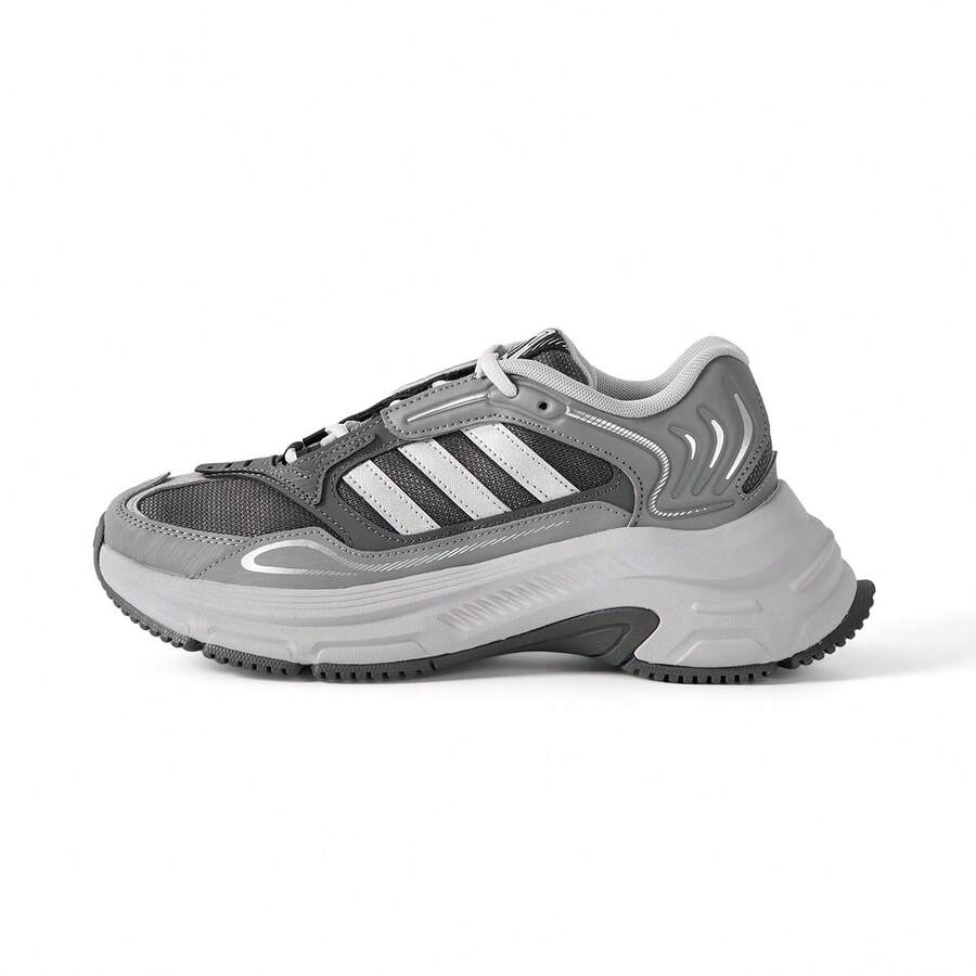 Giày thể thao đế dày Adidas, phù hợp cho mọi mùa, giày chạy bộ nữ kiểu dáng retro mới. - Xám - Xem 1