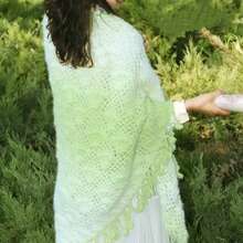 200克渐变长绒毛纱线 - 手工编织纱线，适用于帽子、围巾、服装、DIY工艺品 - 多色 - 查看 6