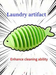 可重复使用的衣物除毛器，硅胶鱼形毛絮收集器，宠物毛发去除器，适用于衣物、毯子、毛巾，高效洗衣机毛絮收集器，猫狗毛发去除器，家用洗衣工具，轻松去除织物毛絮，洗衣房必备，清洁用品，洗衣机，毛絮收集器，宠物毛发收集器，可重复使用的宠物毛发去除器，衣物清洁工具，让衣物更洁净的洗衣配件 - 基本型 - 查看 5