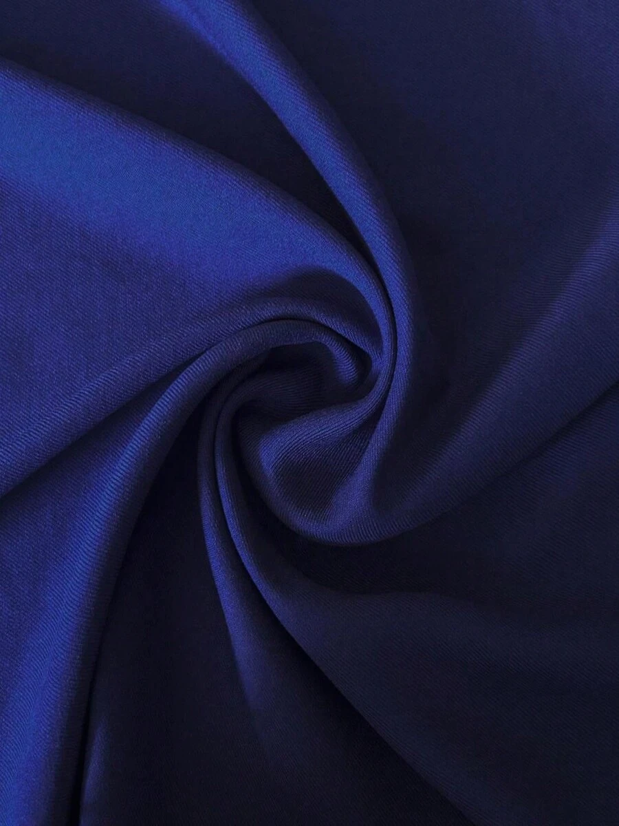Heavyweight Viscose Twill Fabric | Thick Viscose Twill - 海軍藍213 - 查看 1