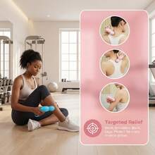 Multifunctional Full Body Massage Stick, Designed For Women, Compact And Portable, Muscle Relaxation, Vibration Massage Gun - Pink - View 4