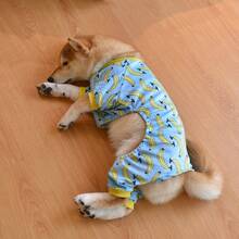 CuteBone 1件香蕉图案宠物睡衣，适合小型/中型犬，限时特价 - 彩色 - 查看 7