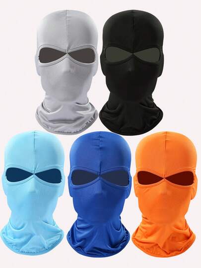 Men's Warm Balaclava - Breathable, Sweat-Absorbent, UV Protection, Integrated Neck Design, Comfortable For Outdoor Cycling And Hiking