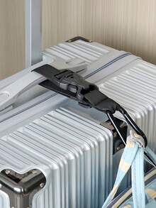 Alça ajustável para bagagem de viagem com ganchos, suporte portátil para bagagem, fivela anti-perda, cinto de fixação para bagagem, fivela removível, gancho lateral para pendurar bagagem, prático para viagens, carro, camping e material escolar. - Multicolorido - Ver 6