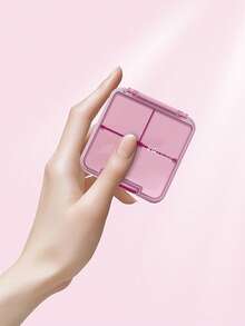 1pc Portable Pill Organizer Box, 4/7 Compartments Moisture-Proof Travel Medicine Storage Box, Can Hold Medications, Vitamins, Supplements, Jewelry, Large Capacity Design, Easy To Carry In Handbag, Suitable For Home And Daily Use - Multicolor - View 9