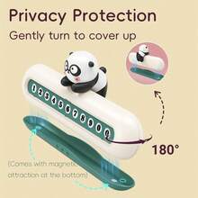 Cute & Stitch Car Sign | Hideable Parking Plate For Privacy | Strong 3M Glue, No Residue | Sun & Heat Resistant | Free Number Stickers - A - View 8