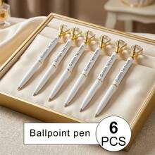 [Customized] Engraved Diamond Ballpoint Pen, Metal Crystal Pen, Ins Style High-Quality Stationery, Creative DIY Engraved Name/LOGO, Suitable For Wedding, Teacher's Day, Graduation, Birthday, Christmas, Business Meetings, Opening Ceremonies, Practical And Exclusive Customized Wholesale Gifts - Sets - View 26