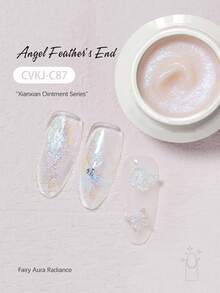 Cvian Fairy Glam 凝胶美甲延长胶，快速成型，不粘腻，可塑形，适用于3D美甲艺术，具有雕刻和水钻粘合功能，无香型 - 彩色 - 查看 9