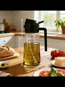 Glass Oil Sprayer Bottle With Measurement Scale, Suitable For Air Fryer And Grilling, Healthy And Precise Oil Control, High-Pressure Nano-Level Fine Mist, Leak-Proof Material - Graduated Version - View 11
